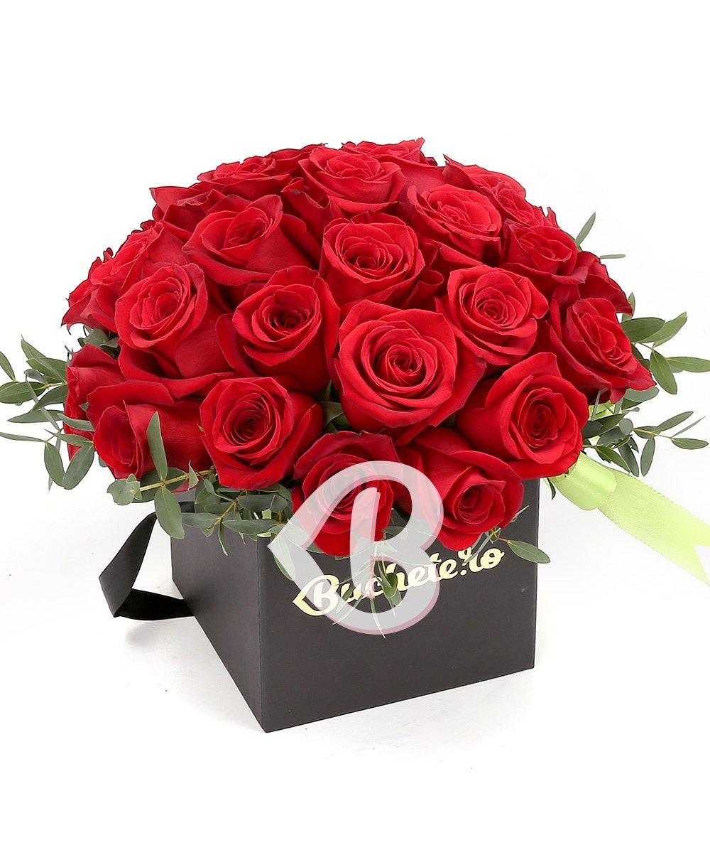 Imaginea produsului 31 Trandafiri Roșii în Cutie