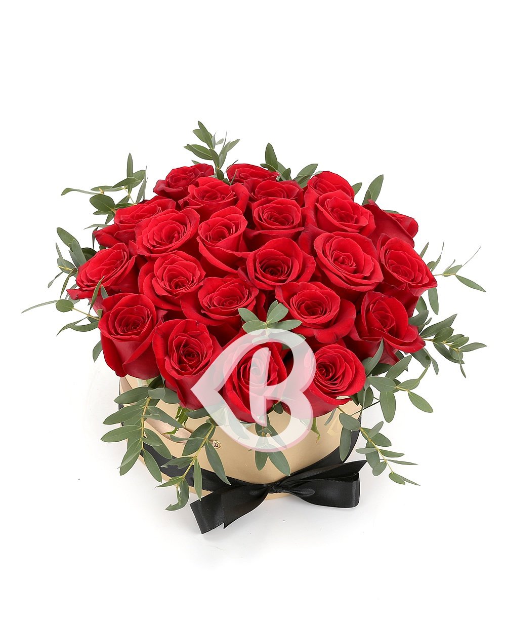 Imaginea produsului 23 Trandafiri Roșii în Cutie