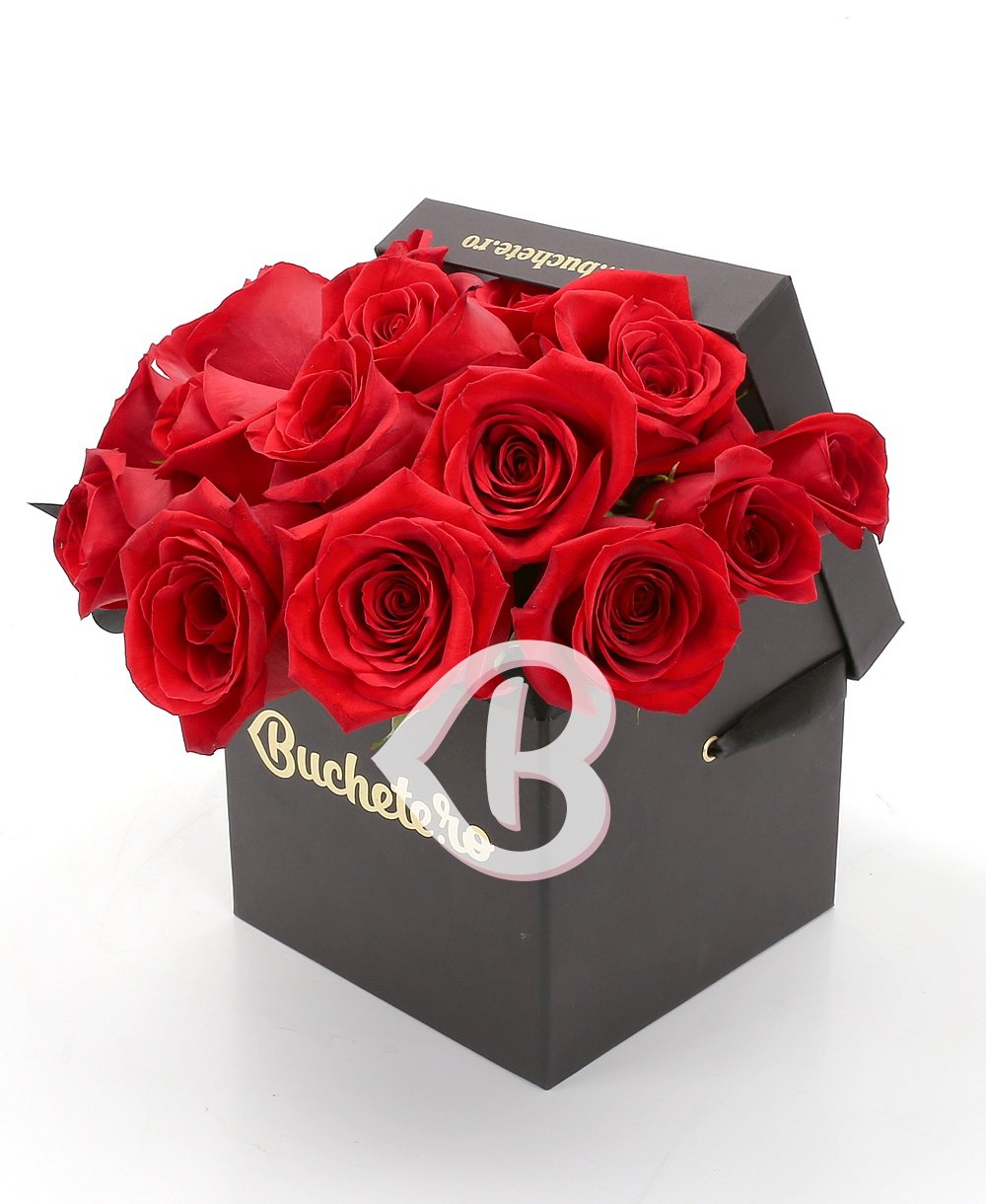 Imaginea produsului 17 Trandafiri Roșii In Cutie