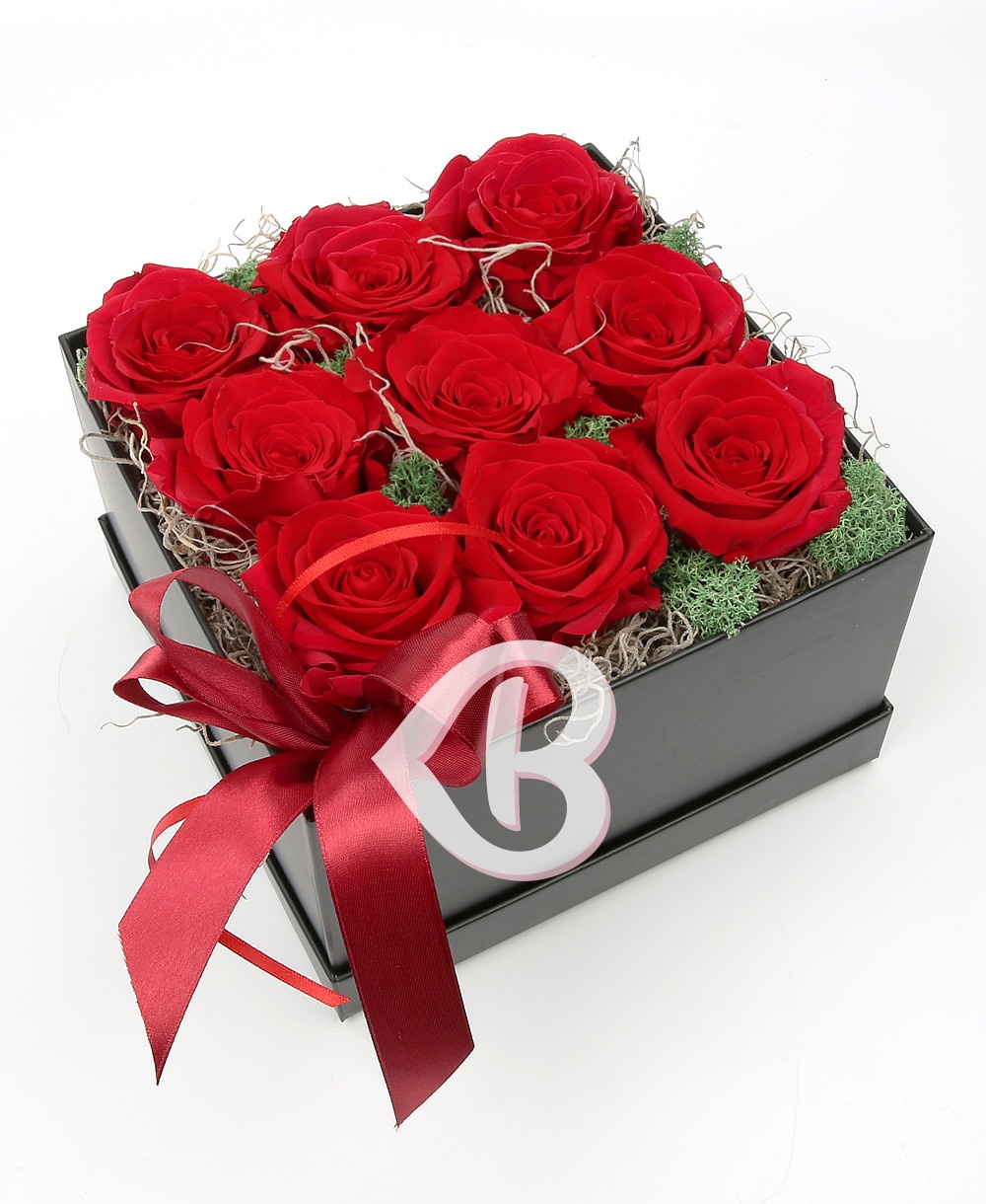 Imaginea produsului Cutie Cu 9 Trandafiri Criogenați