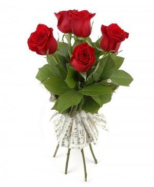 Imaginea produsului 5 Trandafiri Roşii