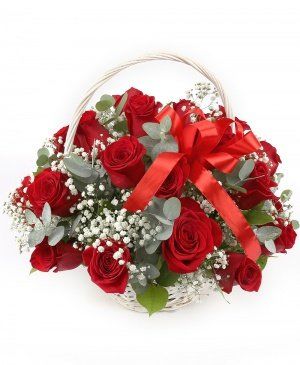 Imaginea produsului Coşuleţ Cu 23 Trandafiri Decoraţi