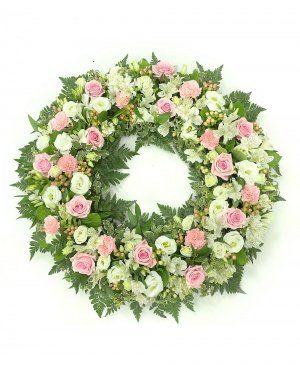 Imaginea produsului Colac Funerar Alb și Roz