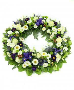 Imaginea produsului Colac Funerar Alb și Albastru