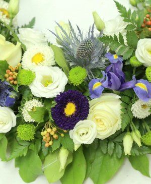 Imaginea produsului Colac Funerar Alb și Albastru