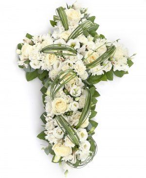 Imaginea produsului Cruce Funerară Albă Imaginea produsului Cruce Funerară Albă