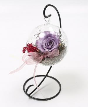 Imaginea produsului Trandafir Mov Criogenat în Glob Imaginea produsului Trandafir Mov Criogenat în Glob