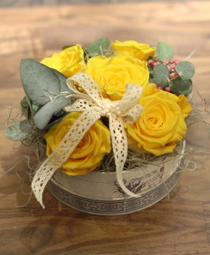 Imaginea produsului 5 Trandafiri Criogenați Galbeni Imaginea produsului 5 Trandafiri Criogenați Galbeni