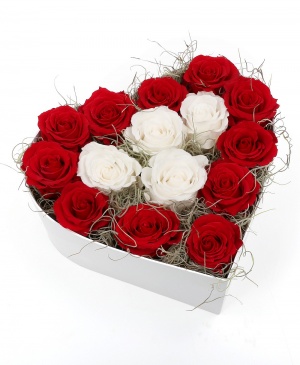 Imaginea produsului Inimă Cu 15 Trandafiri Criogenați Imaginea produsului Inimă Cu 15 Trandafiri Criogenați