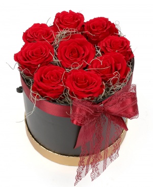 Imaginea produsului Cutie 9 Trandafiri Roșii Criogenați Imaginea produsului Cutie 9 Trandafiri Roșii Criogenați