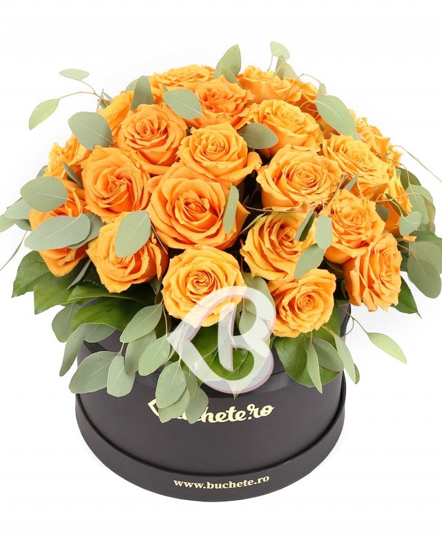 Imaginea produsului 31 Trandafiri Portocalii în Cutie