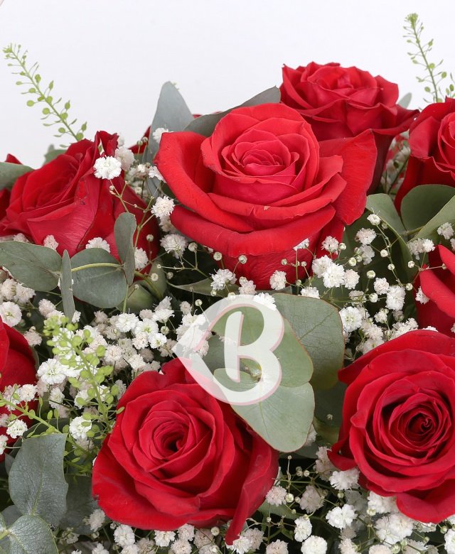 Imaginea produsului 23 Trandafiri Roșii în Coș