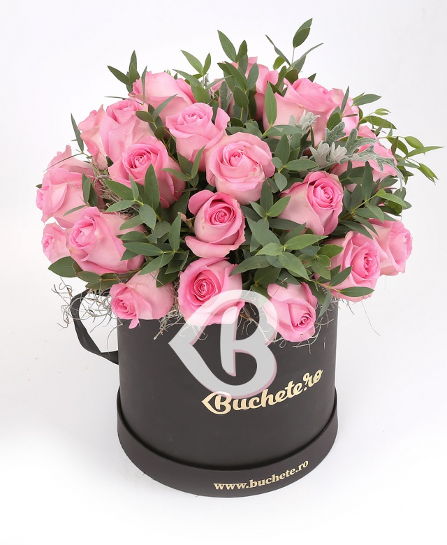 Imaginea produsului 35 Trandafiri Roz în Cutie