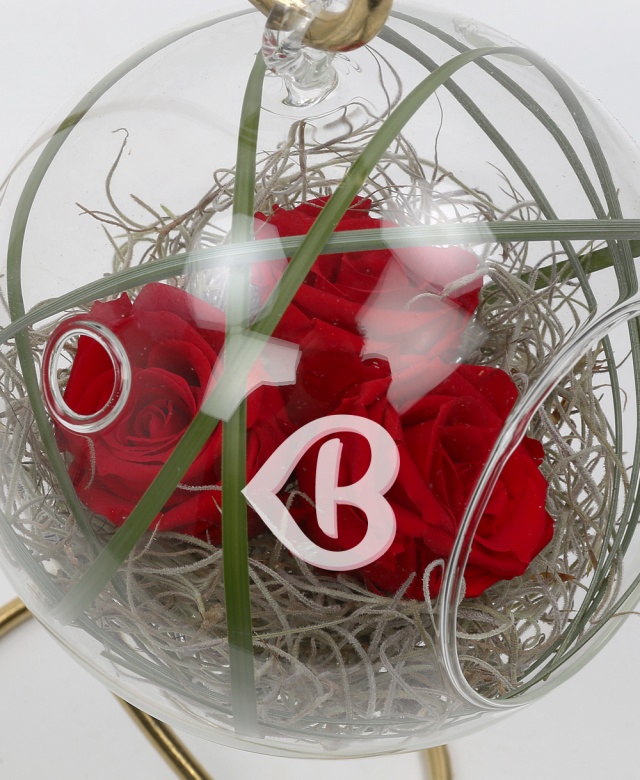 Imaginea produsului Glob Cu Trei Trandafiri Criogenați