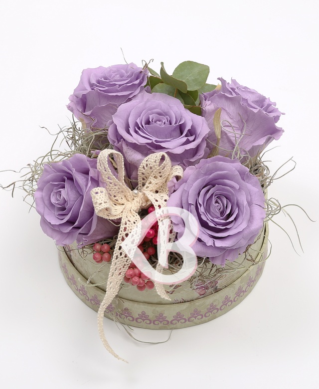 Imaginea produsului 5 Trandafiri Criogenați Mov