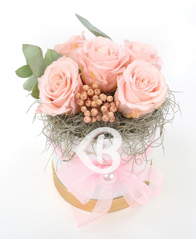 Imaginea produsului Cutie 5 Trandafiri Criogenați Roz