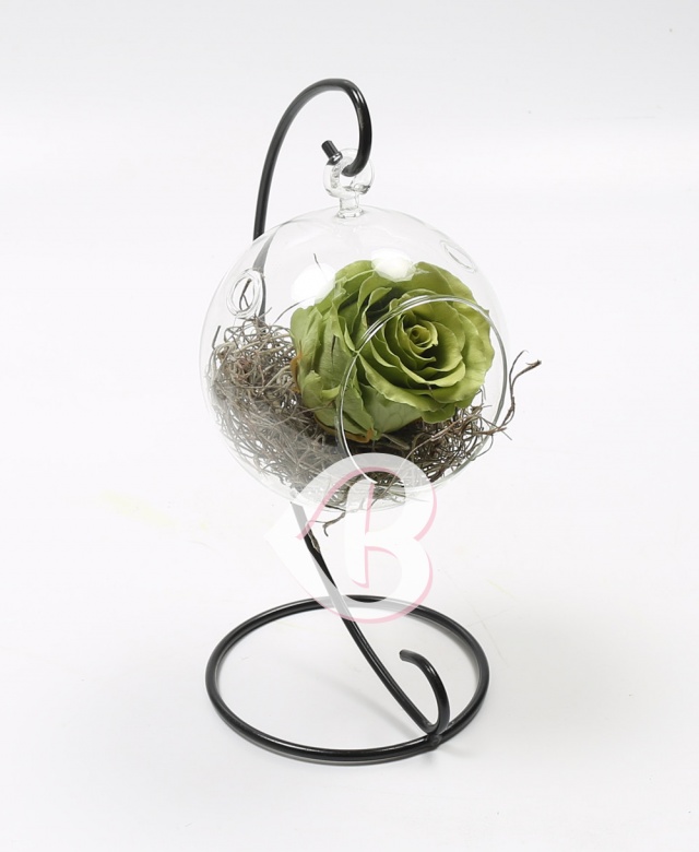 Imaginea produsului Trandafir Criogenat Verde în Glob