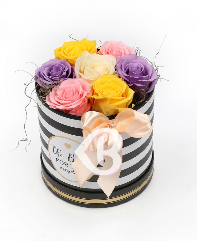 Imaginea produsului Cutie Trandafiri Criogenați Multicolori