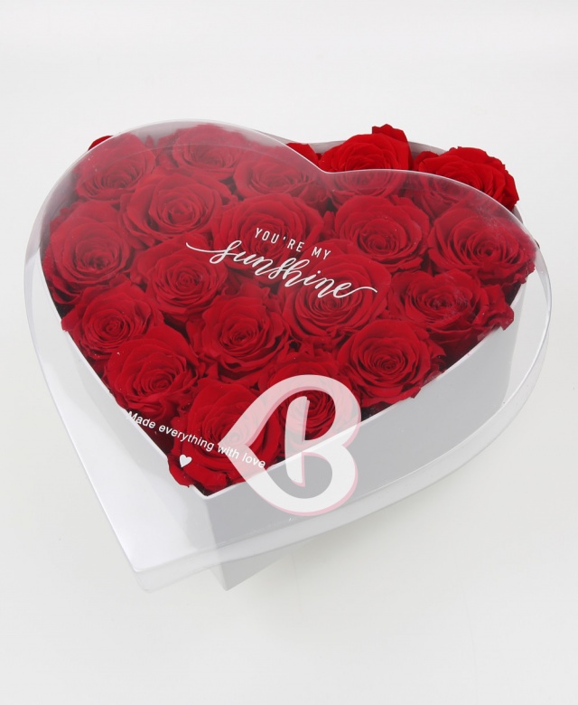 Imaginea produsului Inimă Cu 19 Trandafiri Criogenați