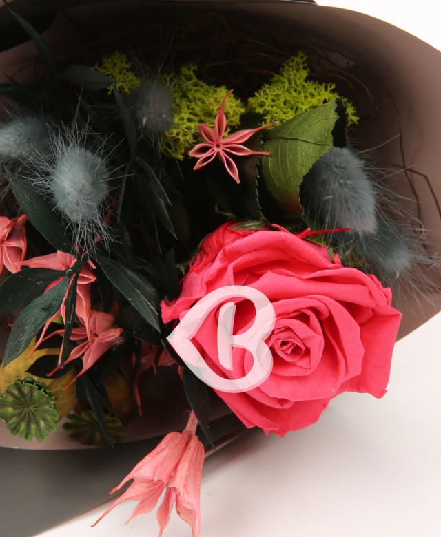 Imaginea produsului Buchet Trandafir Roz Criogenat